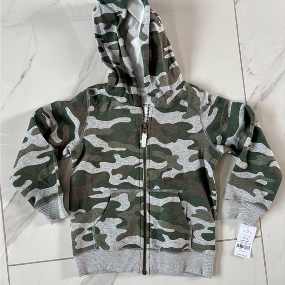 Carter's Other - Carter's Camouflage Green and Gray Hoodie